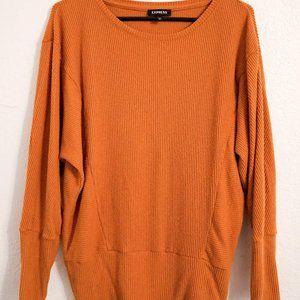 Yellow Orange Dolman Sweater